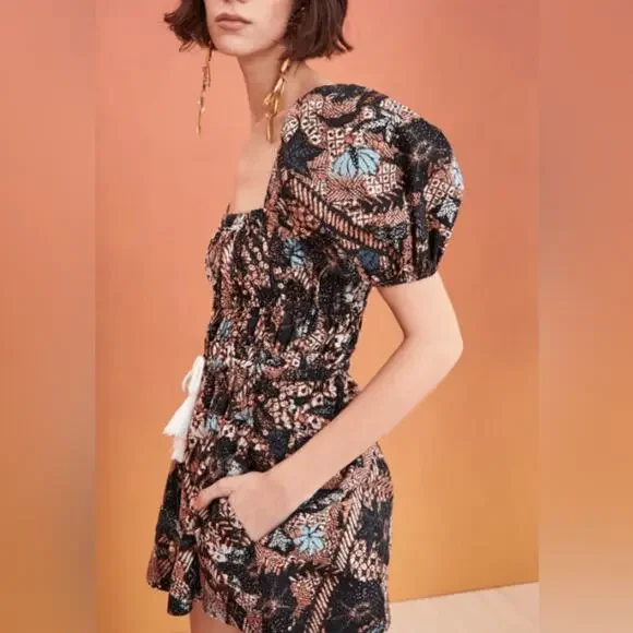 Ulla Johnson Alegria Playsuit Romper Rosewood